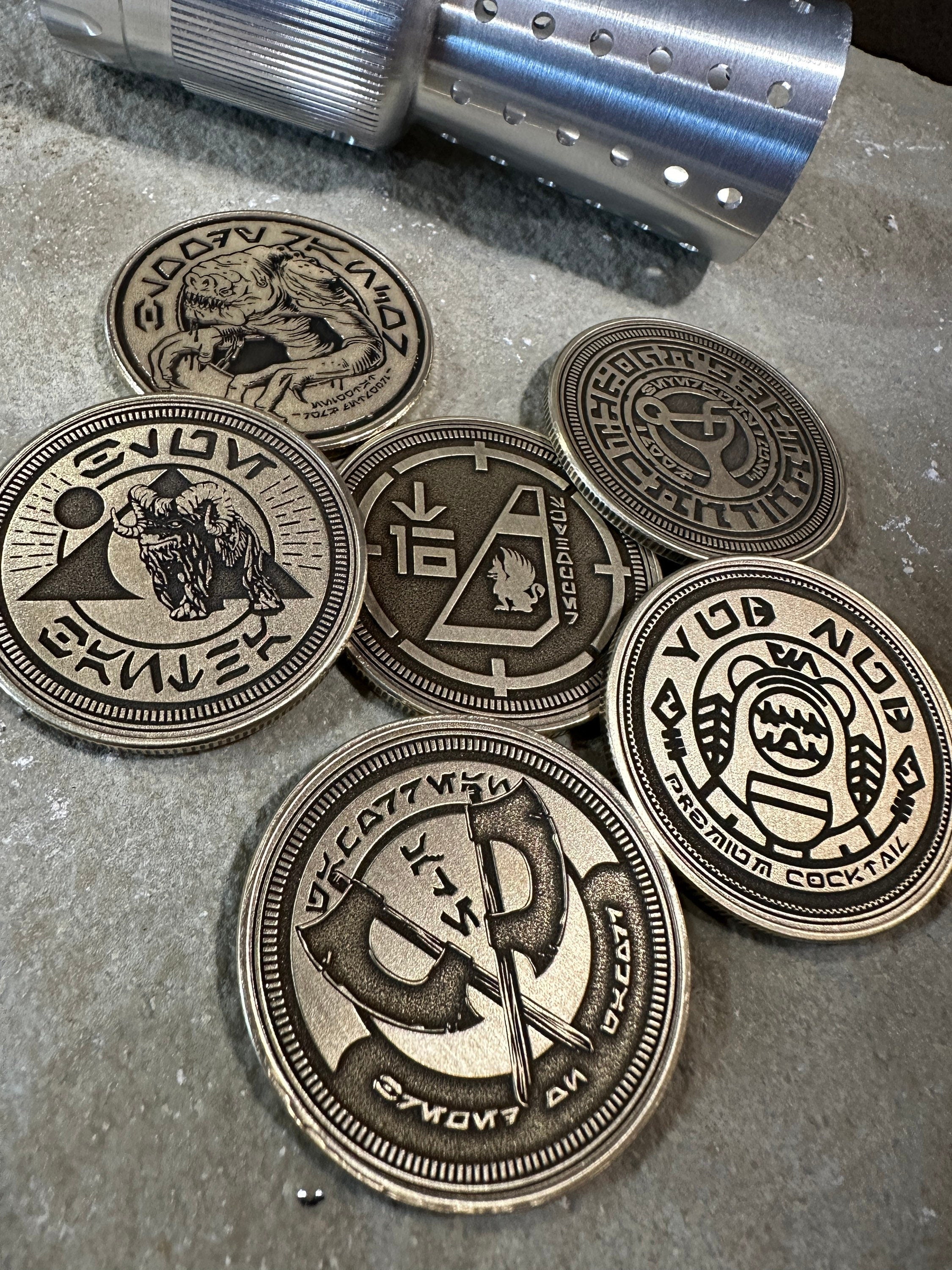 Galaxys Edge black spire / Ogas Challenge (Chance) Coin set